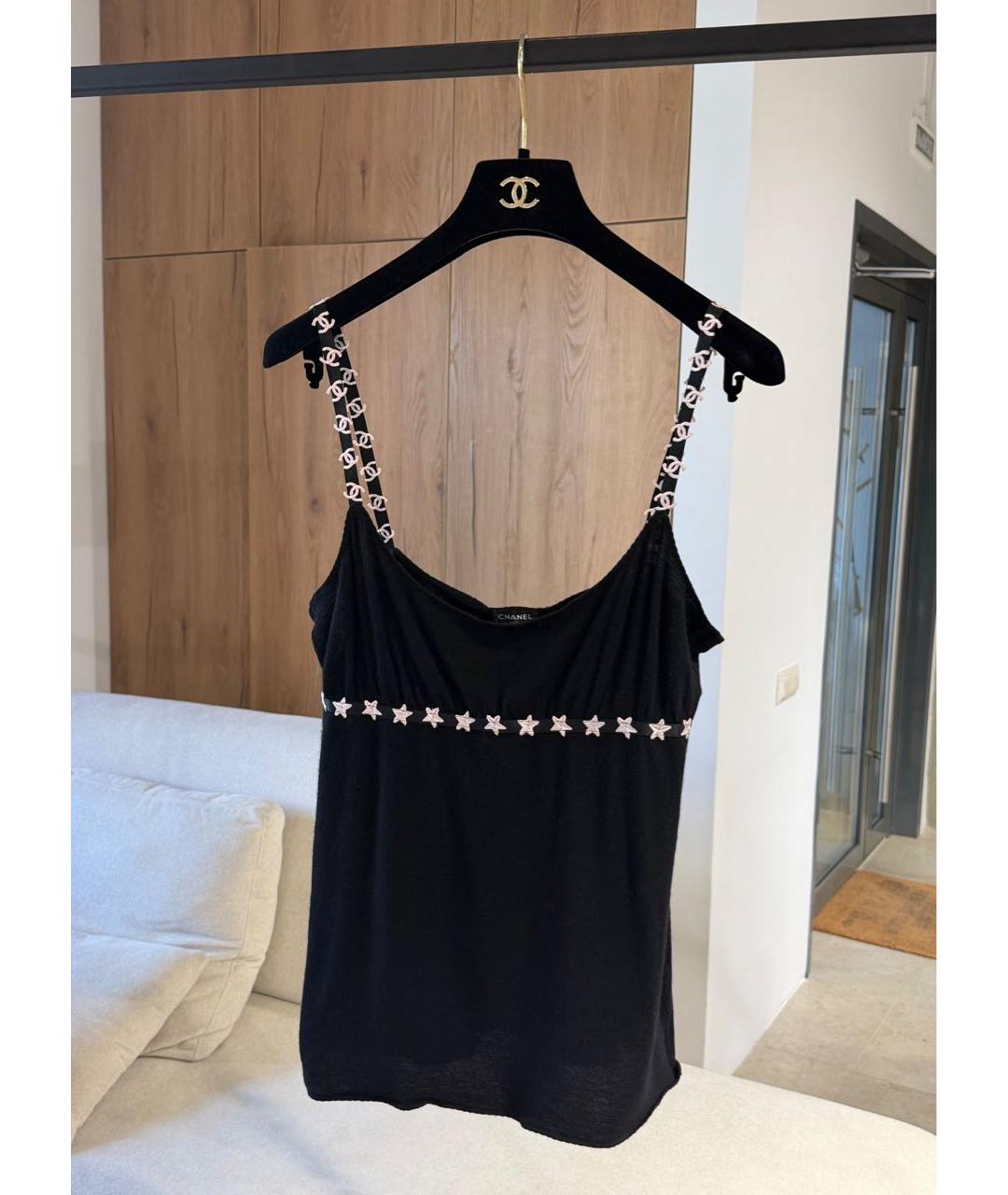 CHANEL Черная майка, фото 3