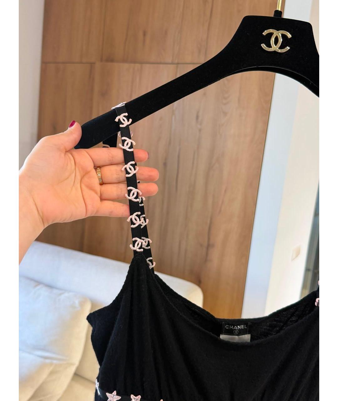 CHANEL Черная майка, фото 2
