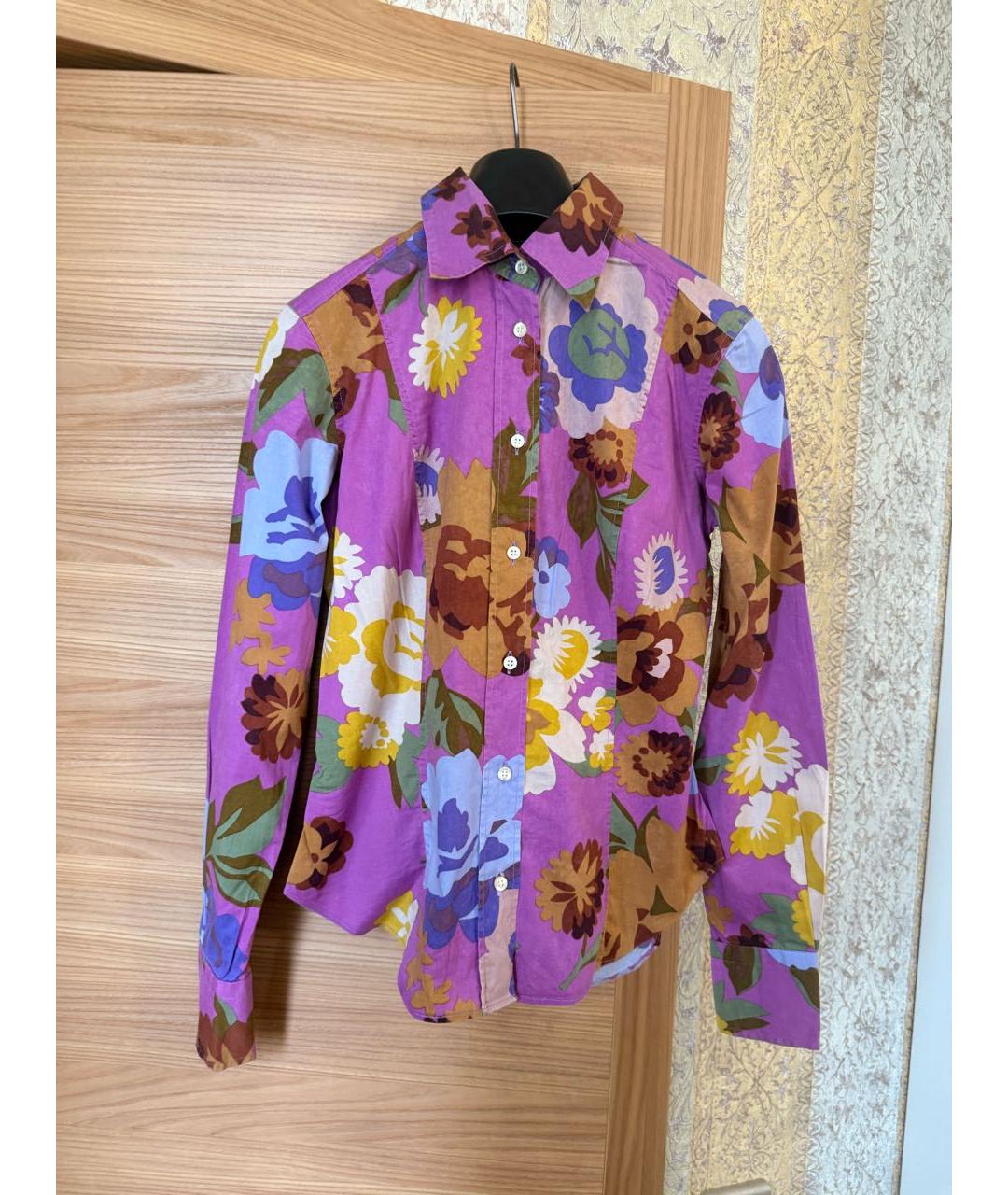 ETRO Мульти хлопко-эластановая блузы, фото 5