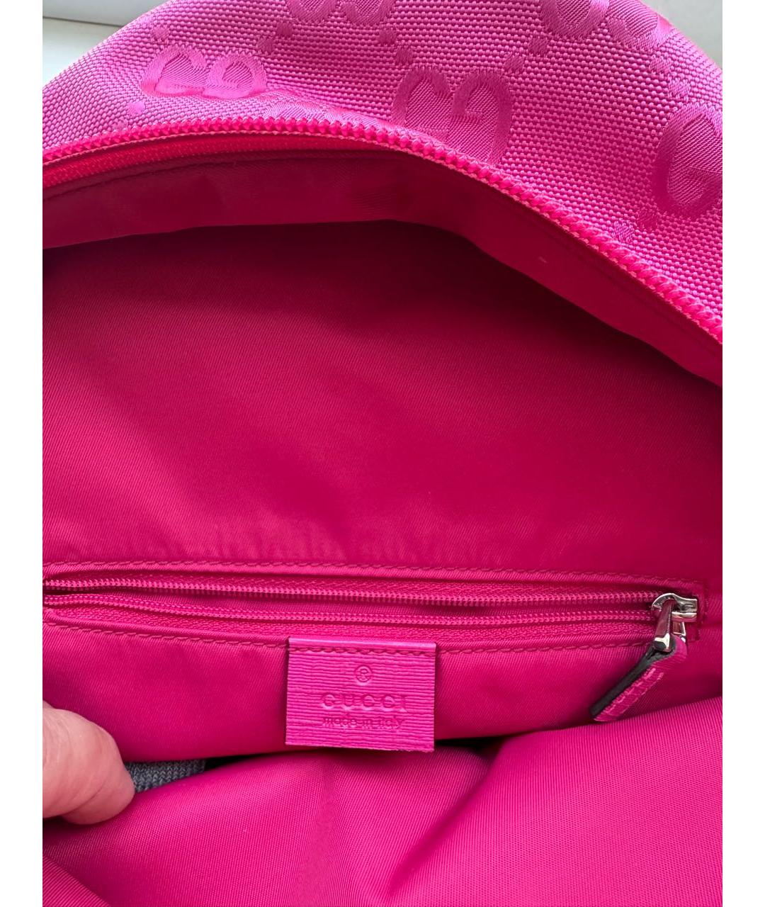 GUCCI Фуксия рюкзак, фото 7