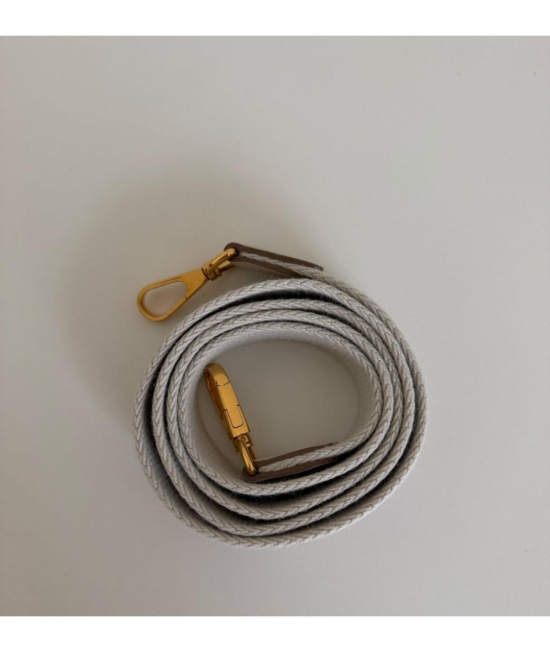 HERMES Бежевая кожаная сумка через плечо, фото 4