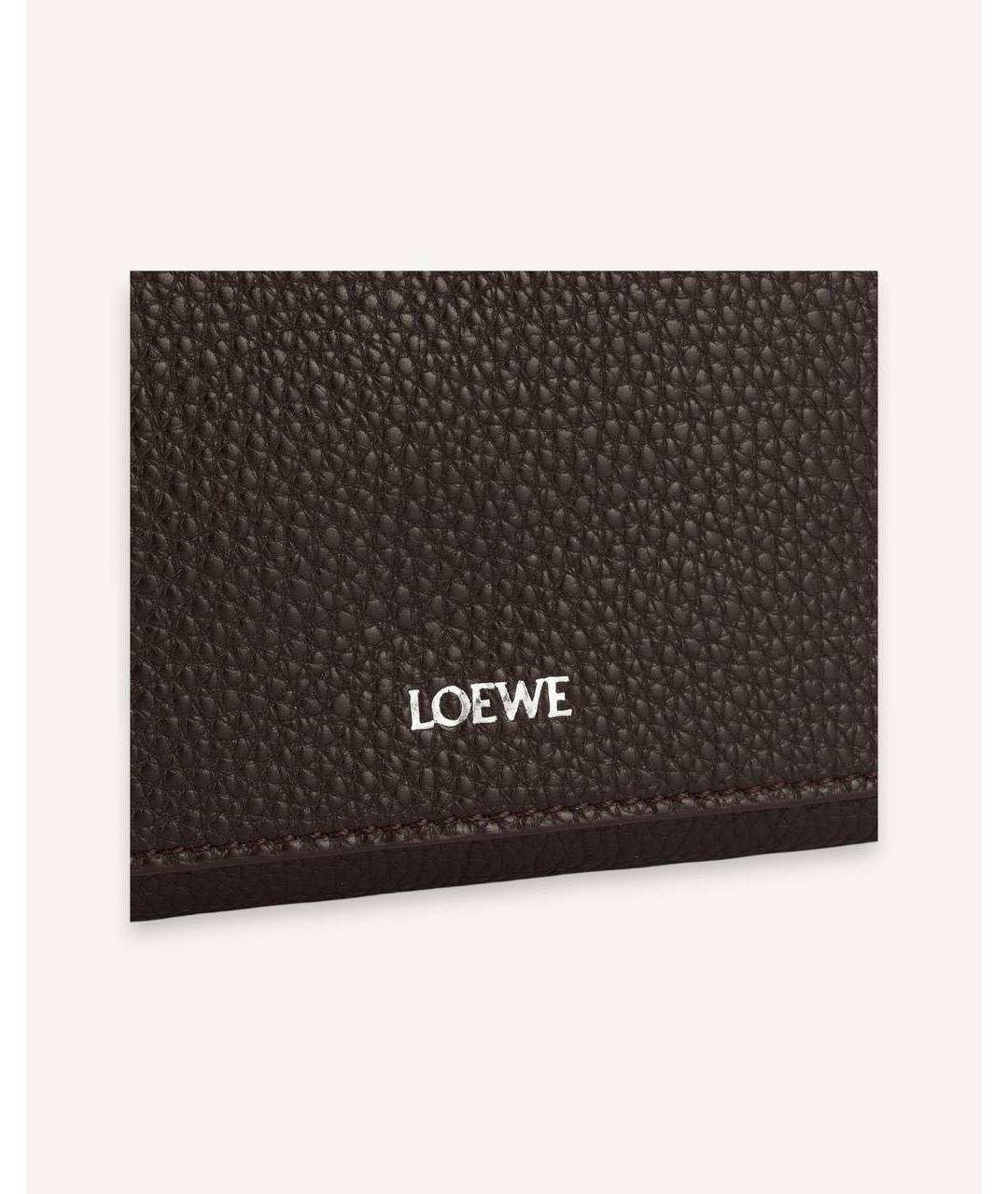 LOEWE Коричневая кожаная сумка на плечо, фото 4