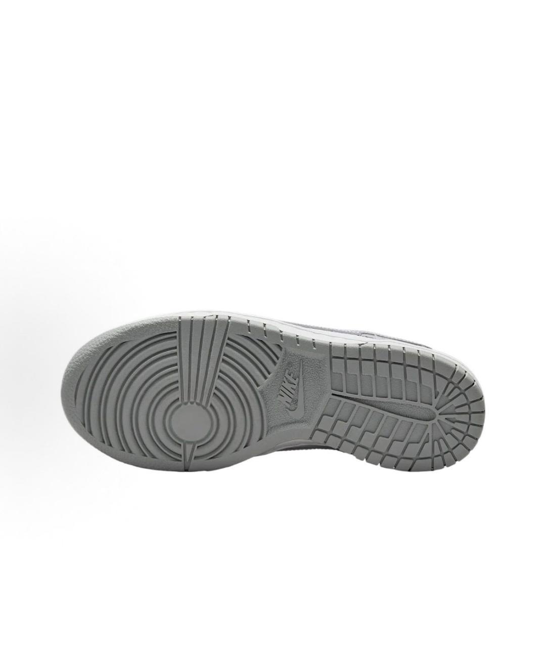 NIKE Серые кожаные кроссовки, фото 3