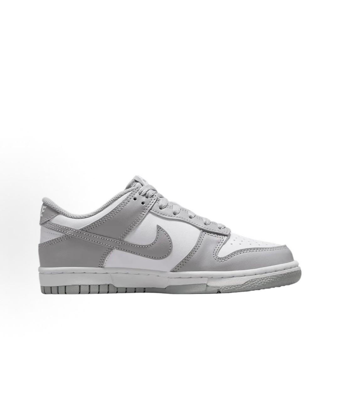 NIKE Серые кожаные кроссовки, фото 4