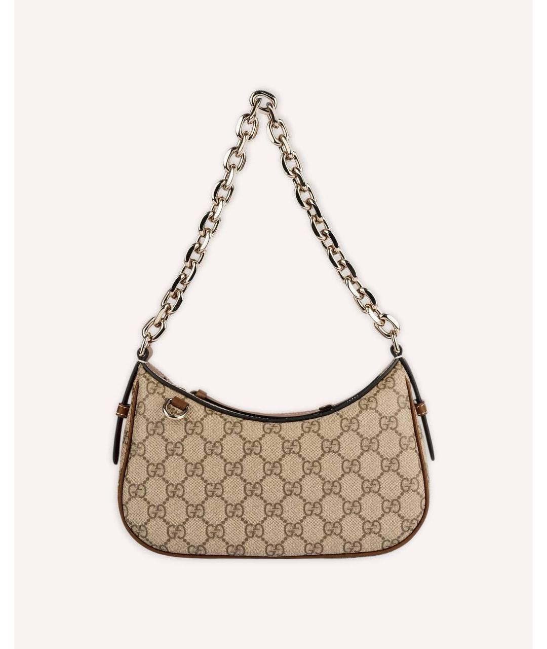 GUCCI Коричневая сумка с короткими ручками из канвы, фото 7