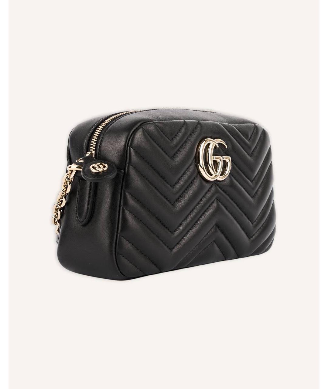 GUCCI Черная кожаная сумка через плечо, фото 2