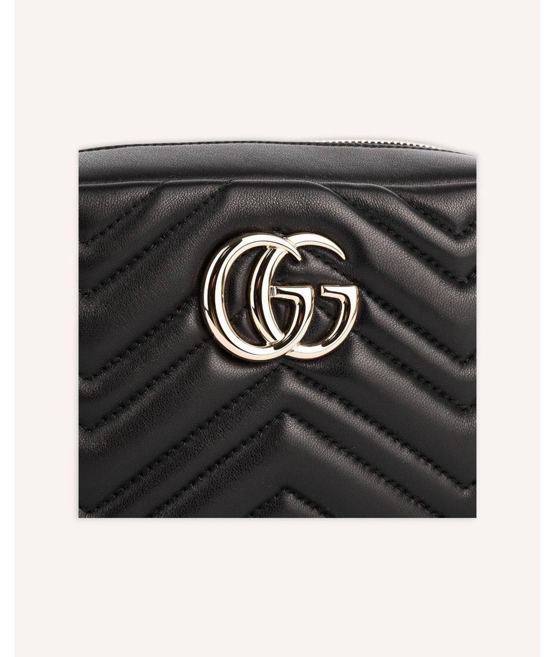 GUCCI Черная кожаная сумка через плечо, фото 4