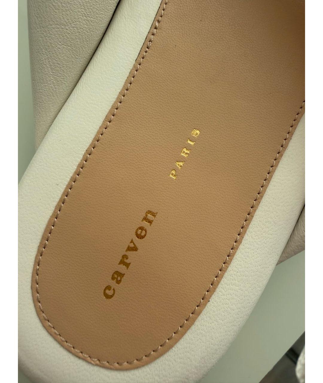 Carven Белые кожаные сандалии, фото 7