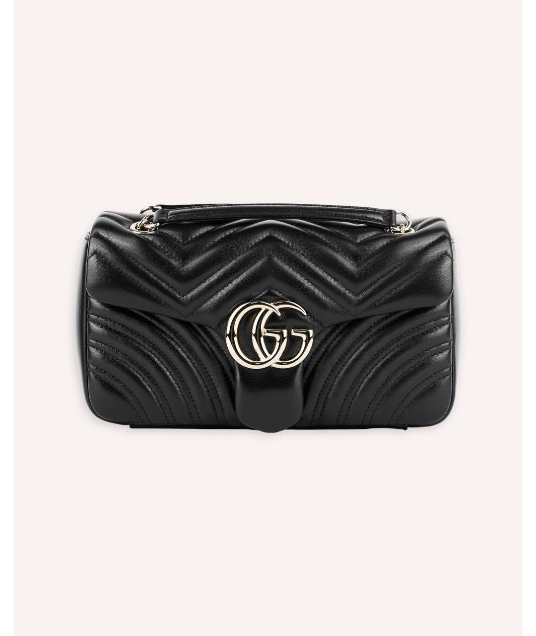 GUCCI Черная кожаная сумка через плечо, фото 8
