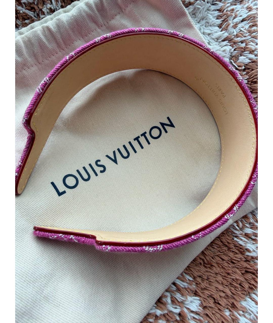 LOUIS VUITTON Розовый ободок, фото 3