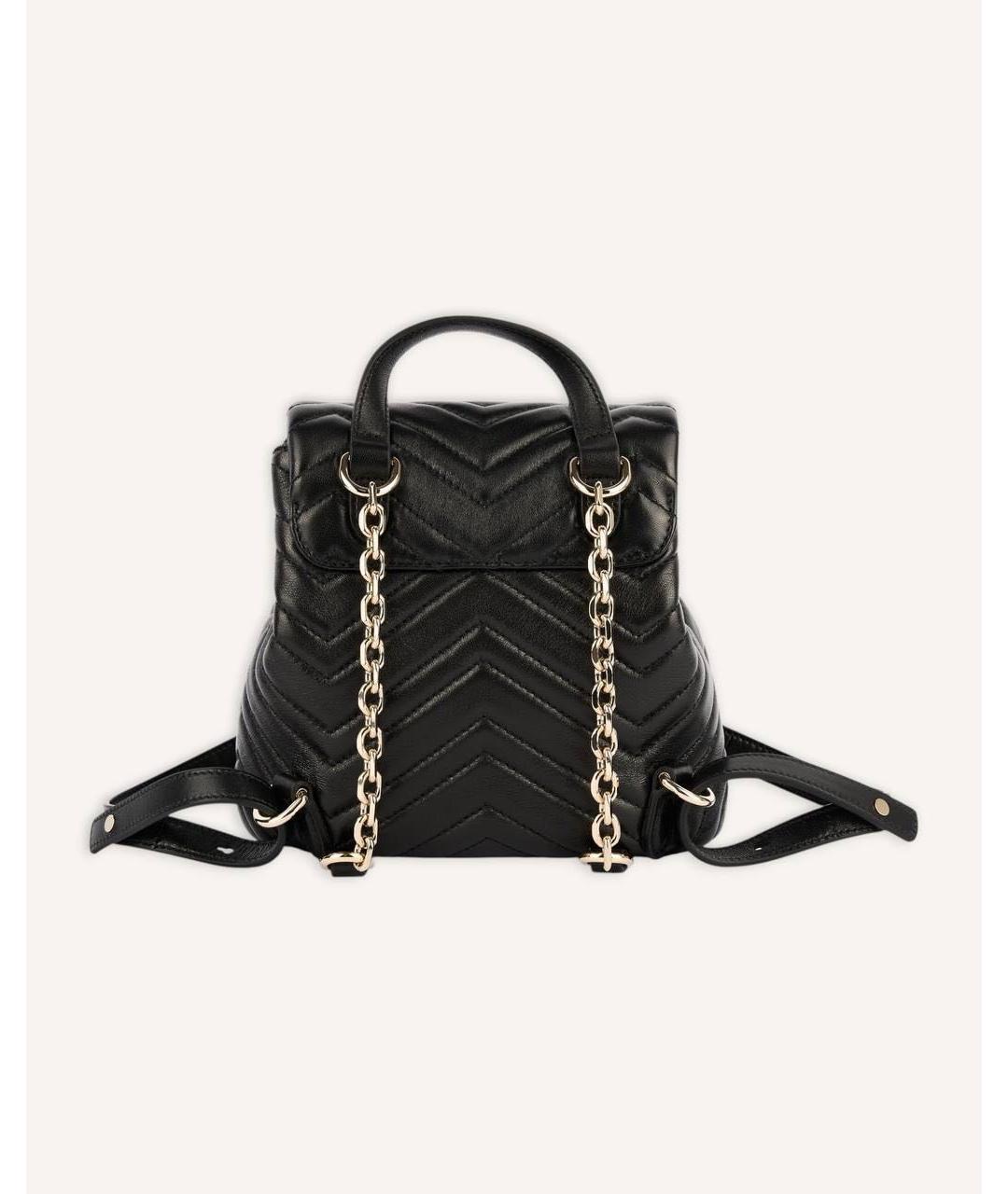 GUCCI Черный кожаный рюкзак, фото 3