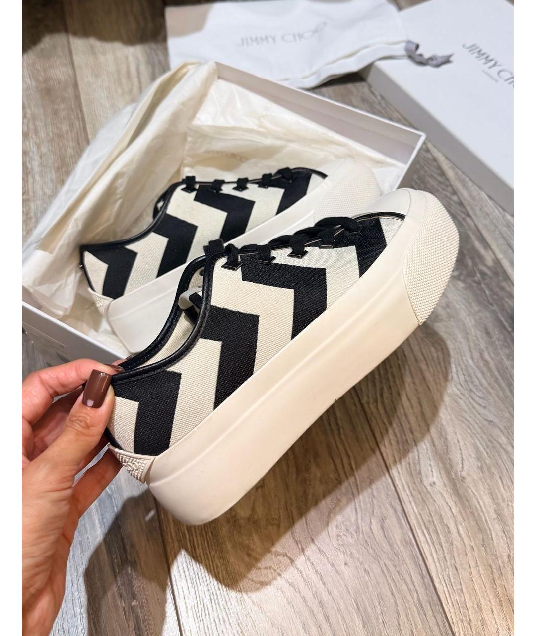 JIMMY CHOO Текстильные кеды, фото 9