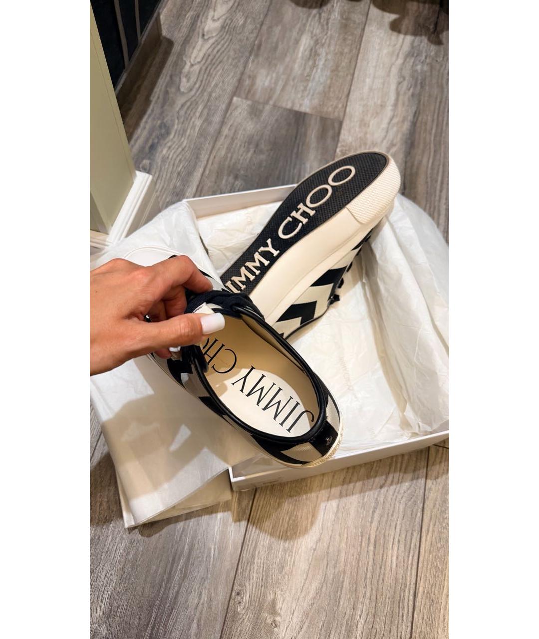 JIMMY CHOO Текстильные кеды, фото 8