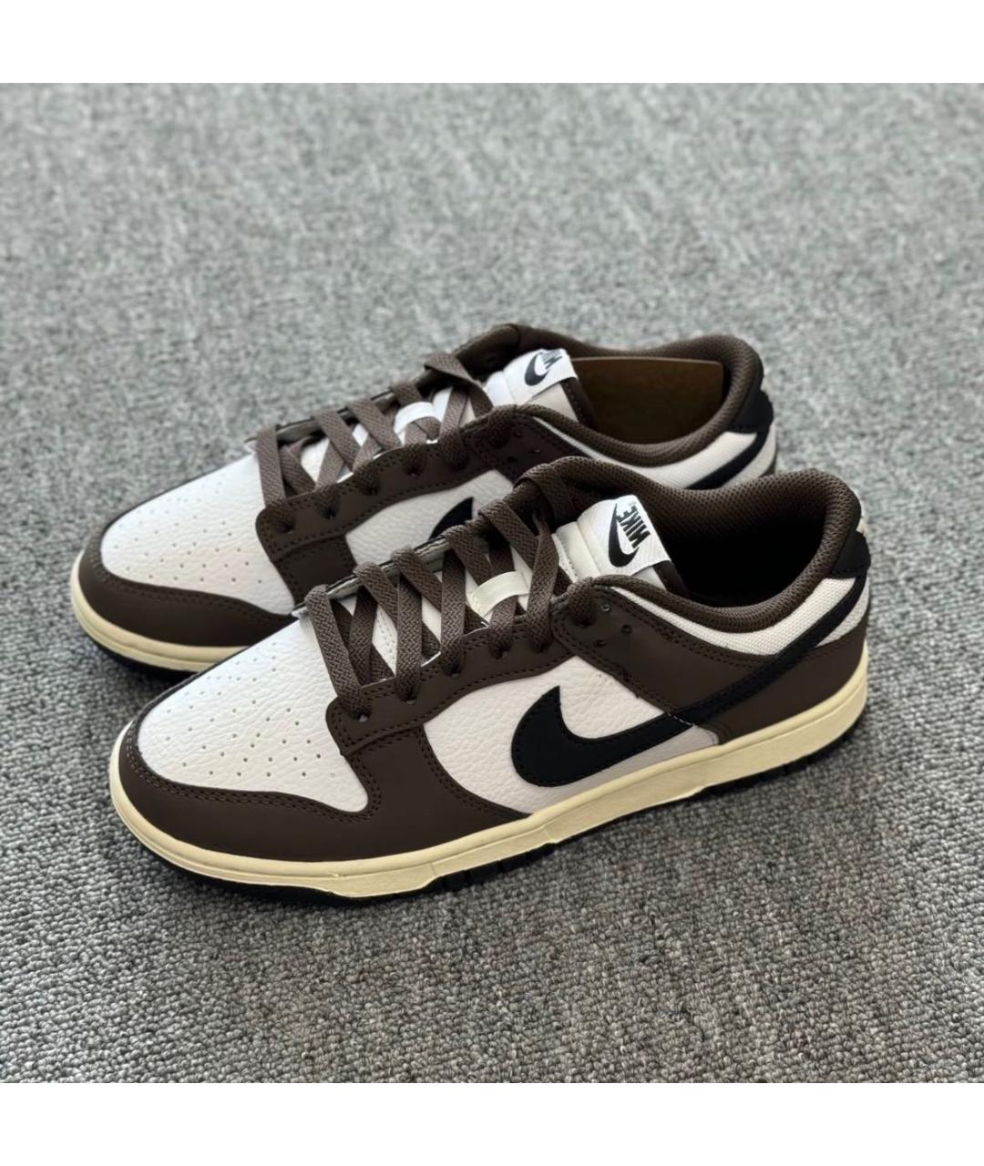 NIKE Коричневые кожаные кроссовки, фото 2