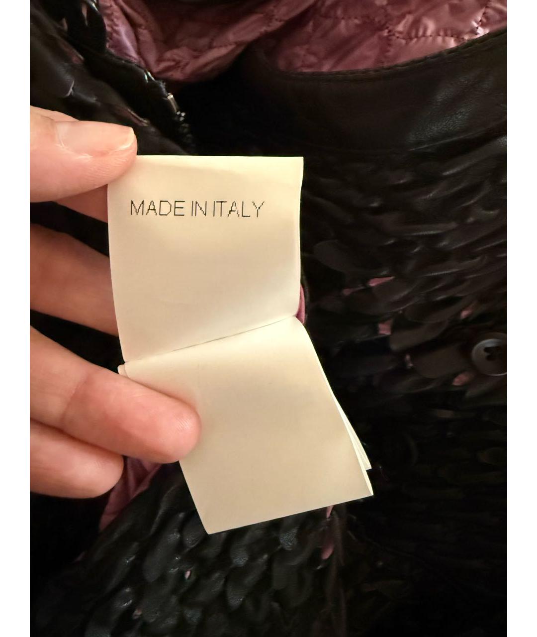 ERMANNO SCERVINO Черная кожаная куртка, фото 7
