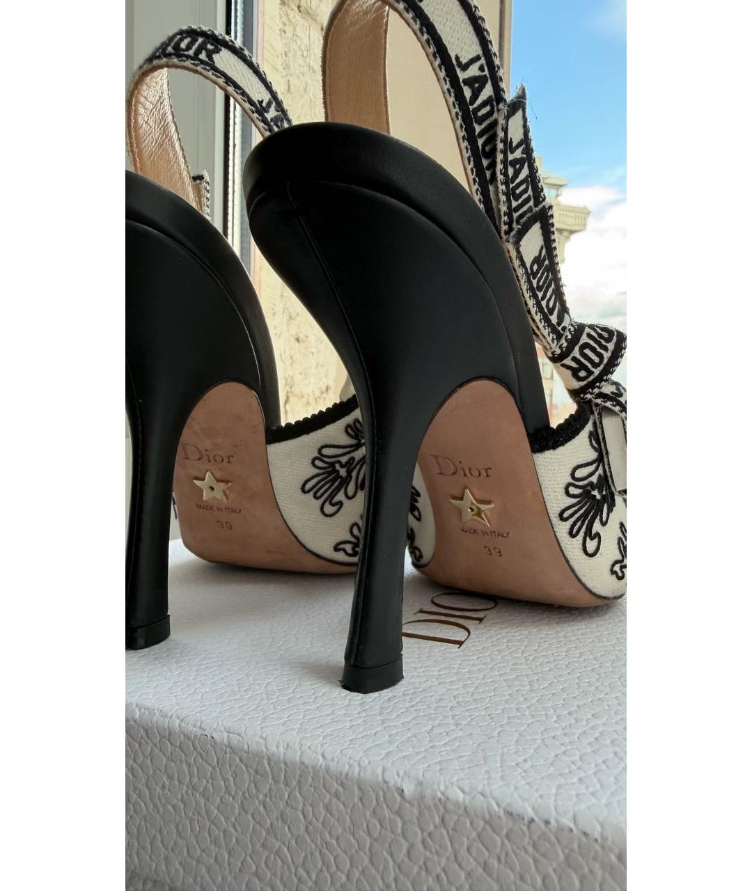 CHRISTIAN DIOR Белые кожаные туфли, фото 4