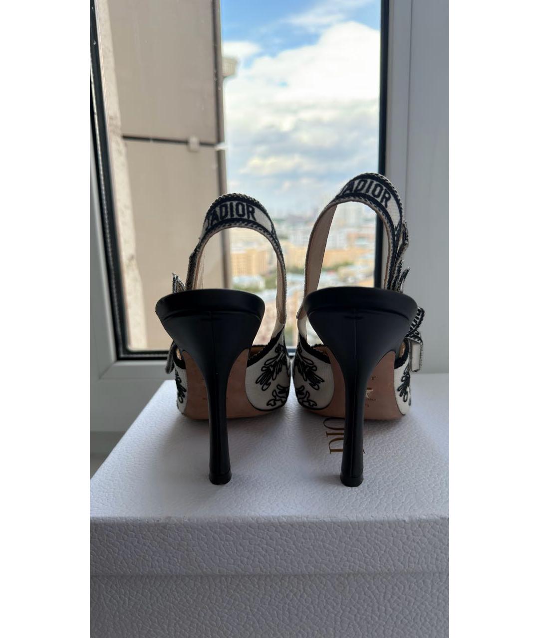 CHRISTIAN DIOR Белые кожаные туфли, фото 5