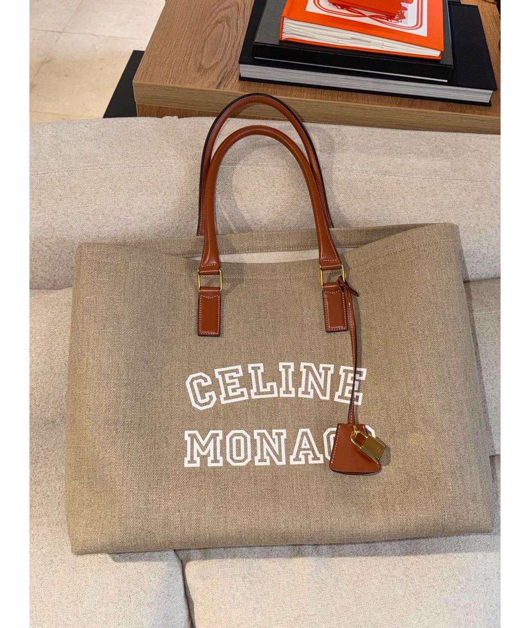 CELINE Бежевая сумка тоут, фото 2