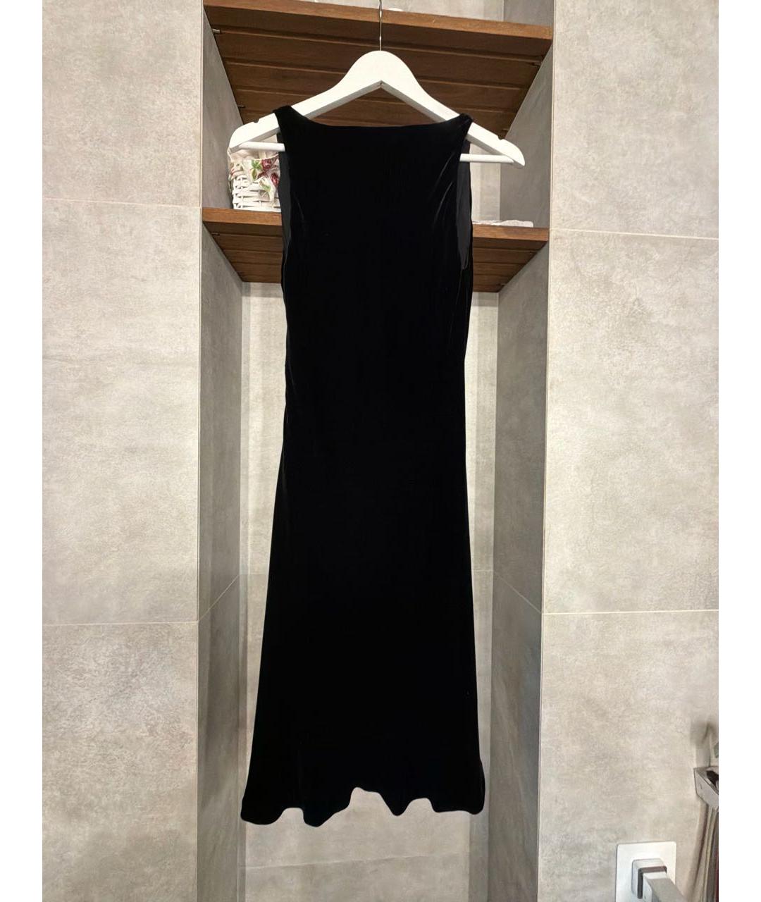 RALPH LAUREN Черное бархатное вечернее платье, фото 2
