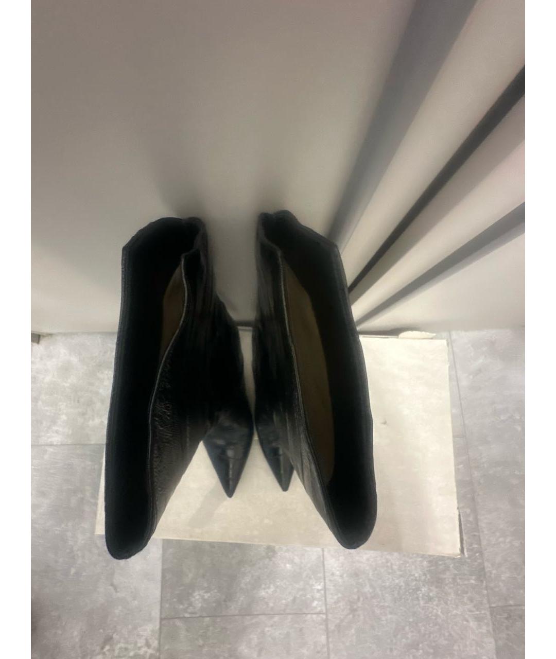 JIMMY CHOO Черные кожаные ботильоны, фото 3