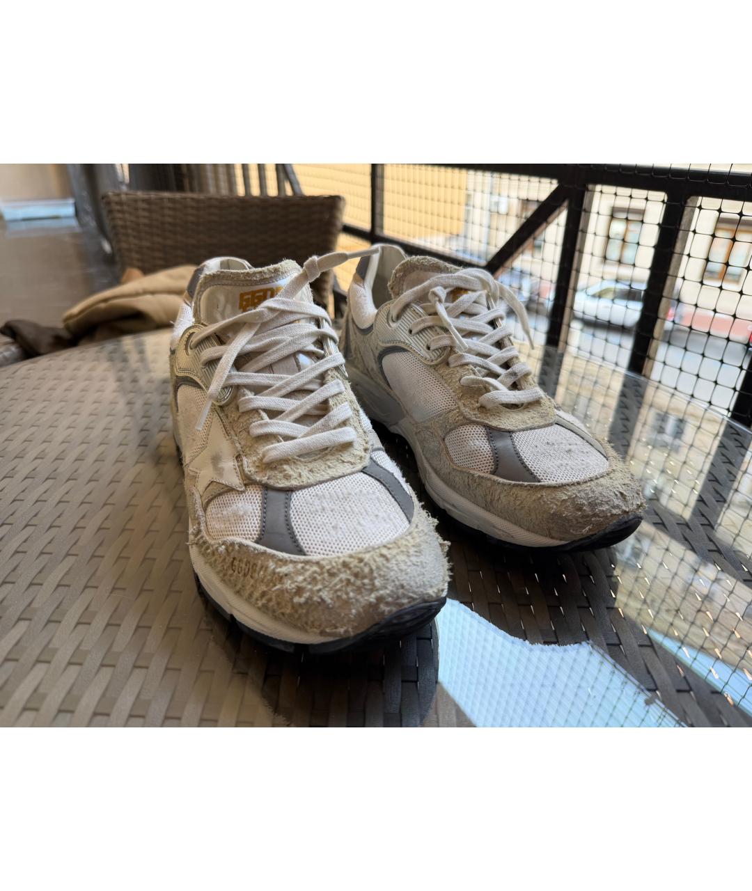 GOLDEN GOOSE Белые текстильные кроссовки, фото 2