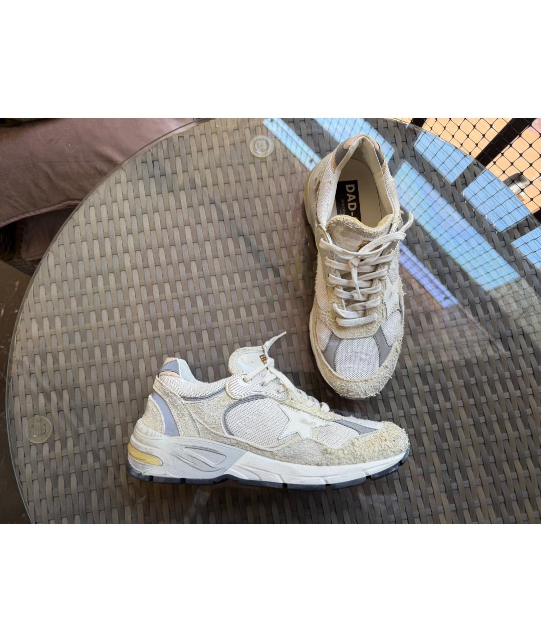 GOLDEN GOOSE Белые текстильные кроссовки, фото 10