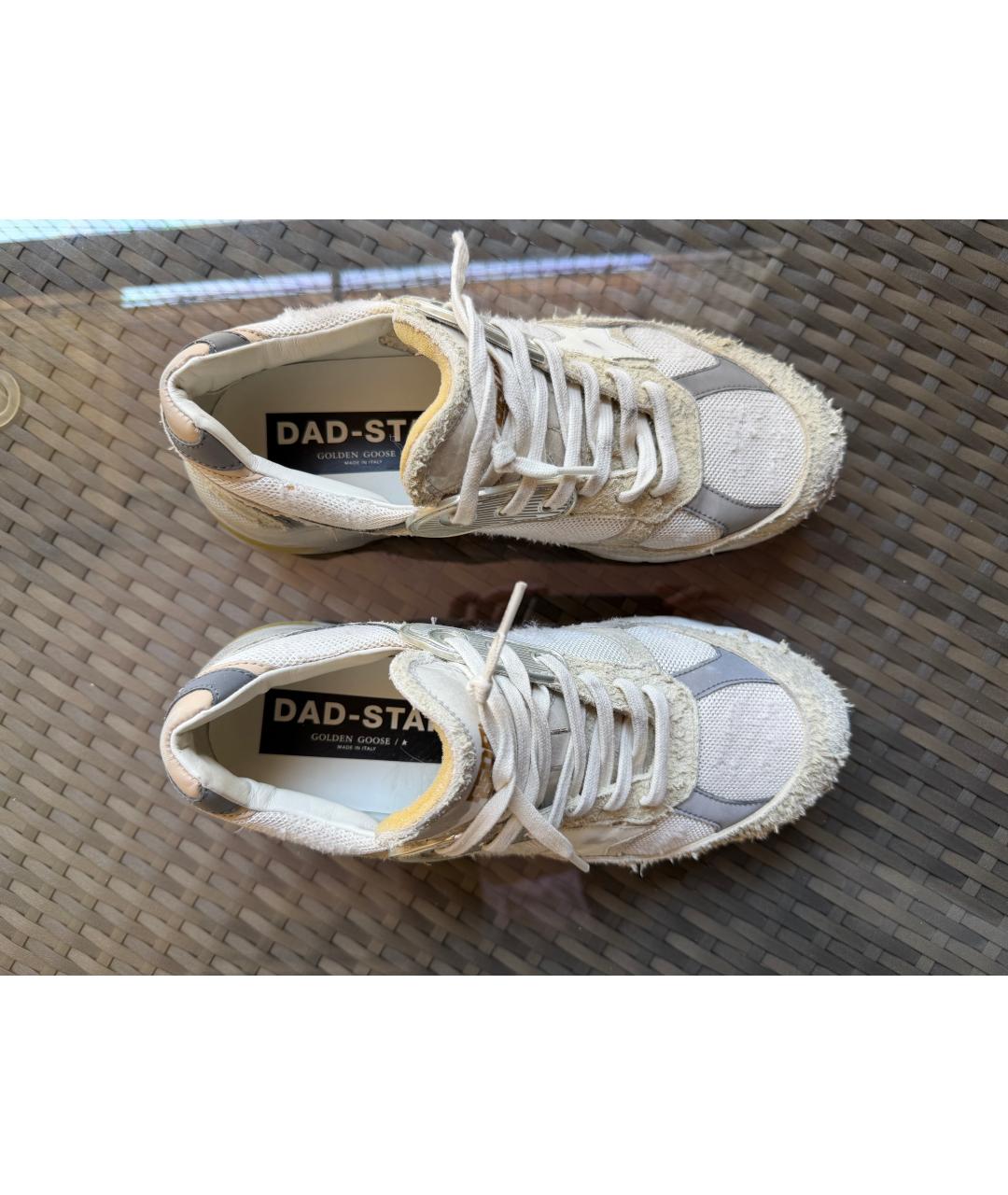 GOLDEN GOOSE Белые текстильные кроссовки, фото 3