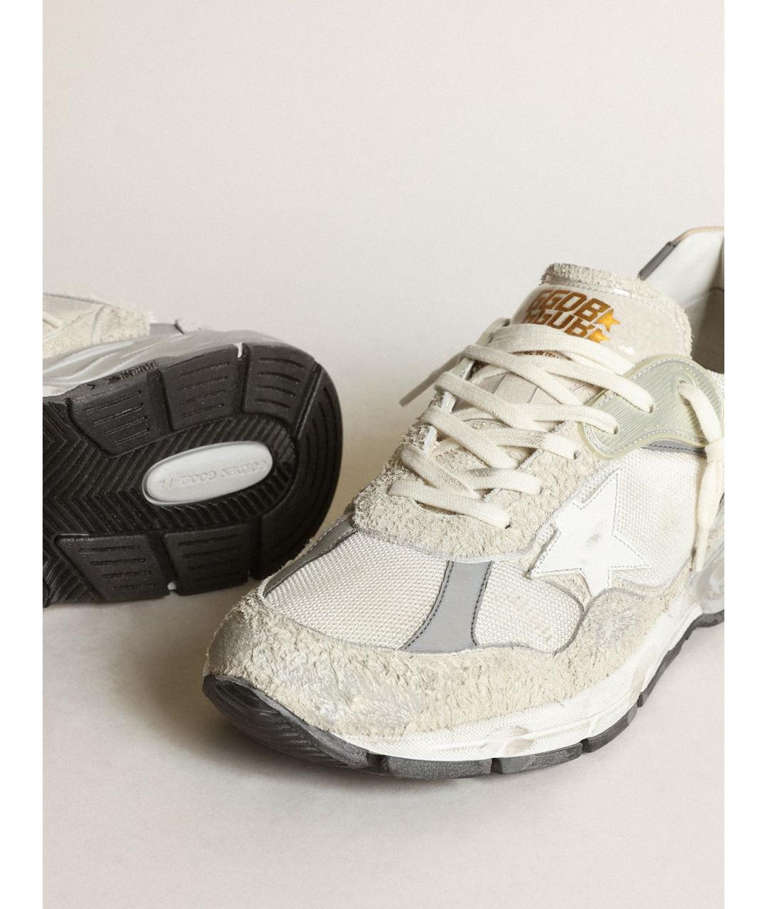 GOLDEN GOOSE Белые текстильные кроссовки, фото 9