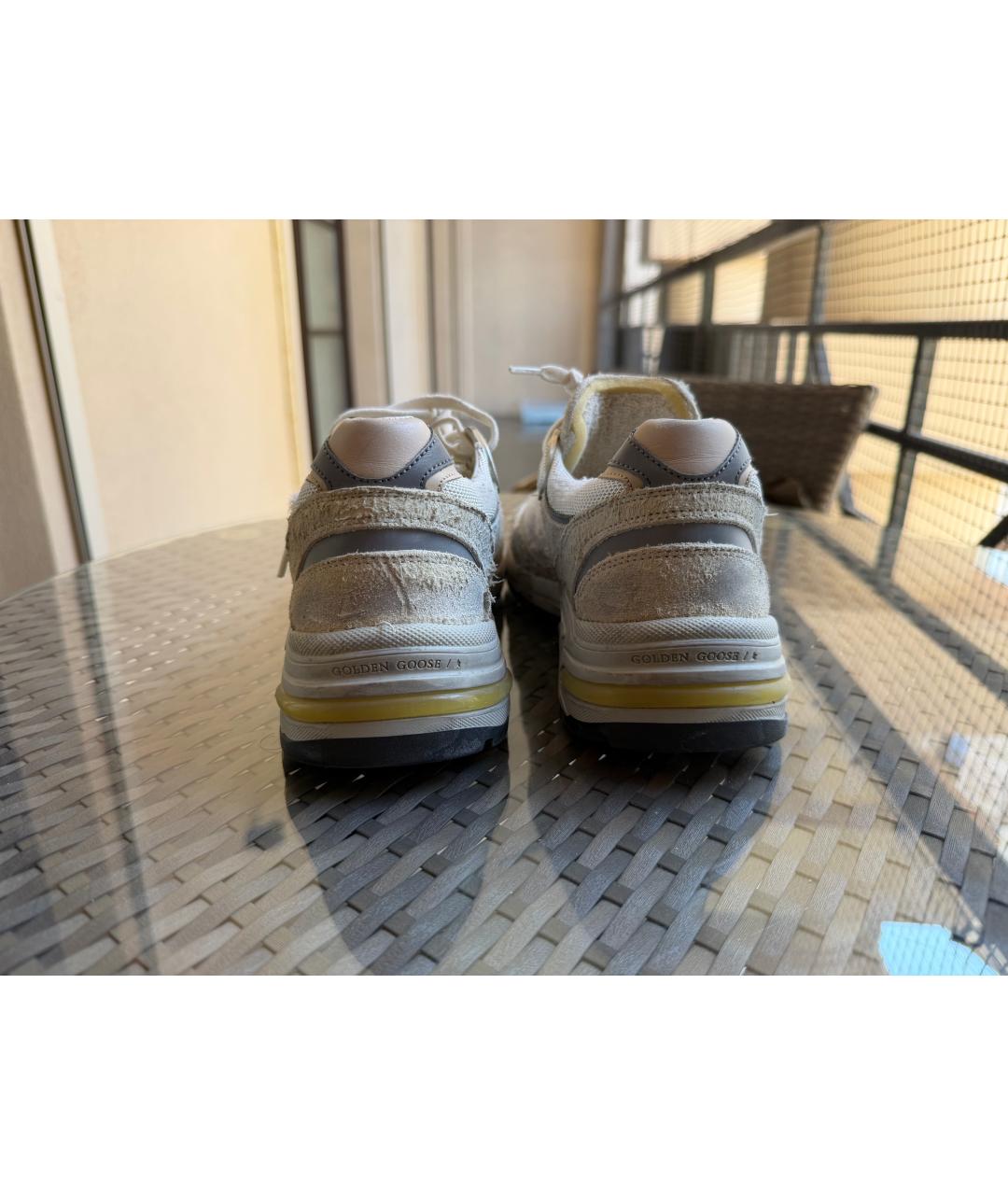GOLDEN GOOSE Белые текстильные кроссовки, фото 4