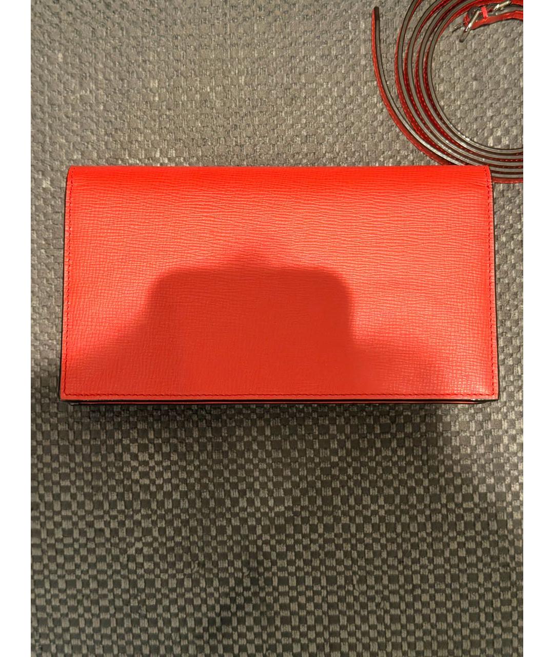 BALLY Коралловая кожаная сумка через плечо, фото 4