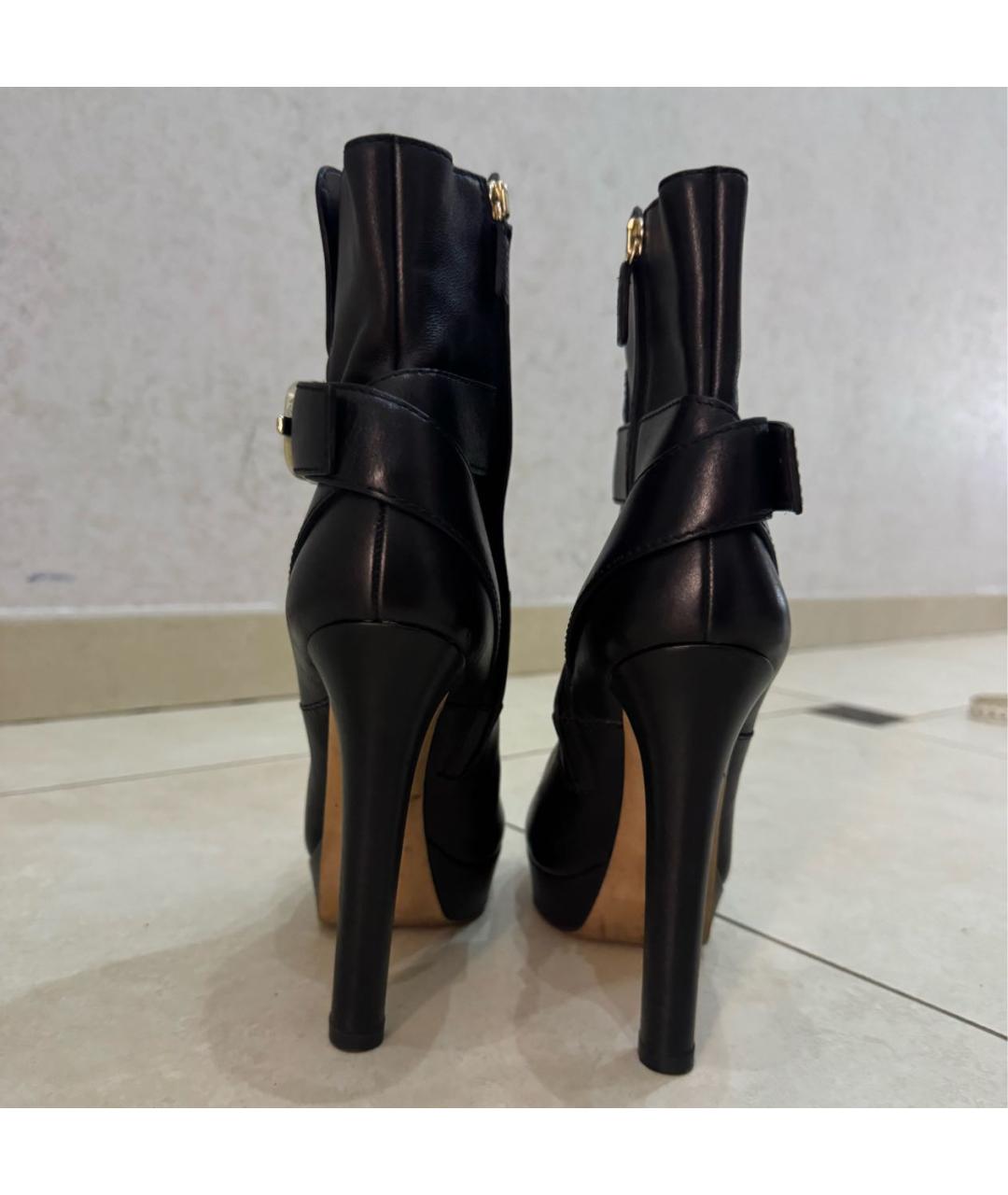 GUCCI Черные кожаные ботильоны, фото 4