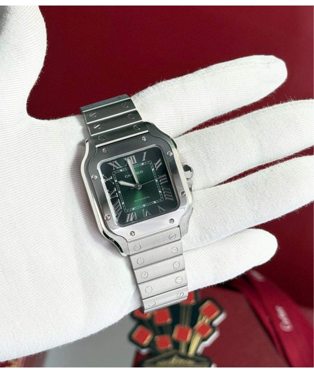 CARTIER Серебряные часы, фото 8