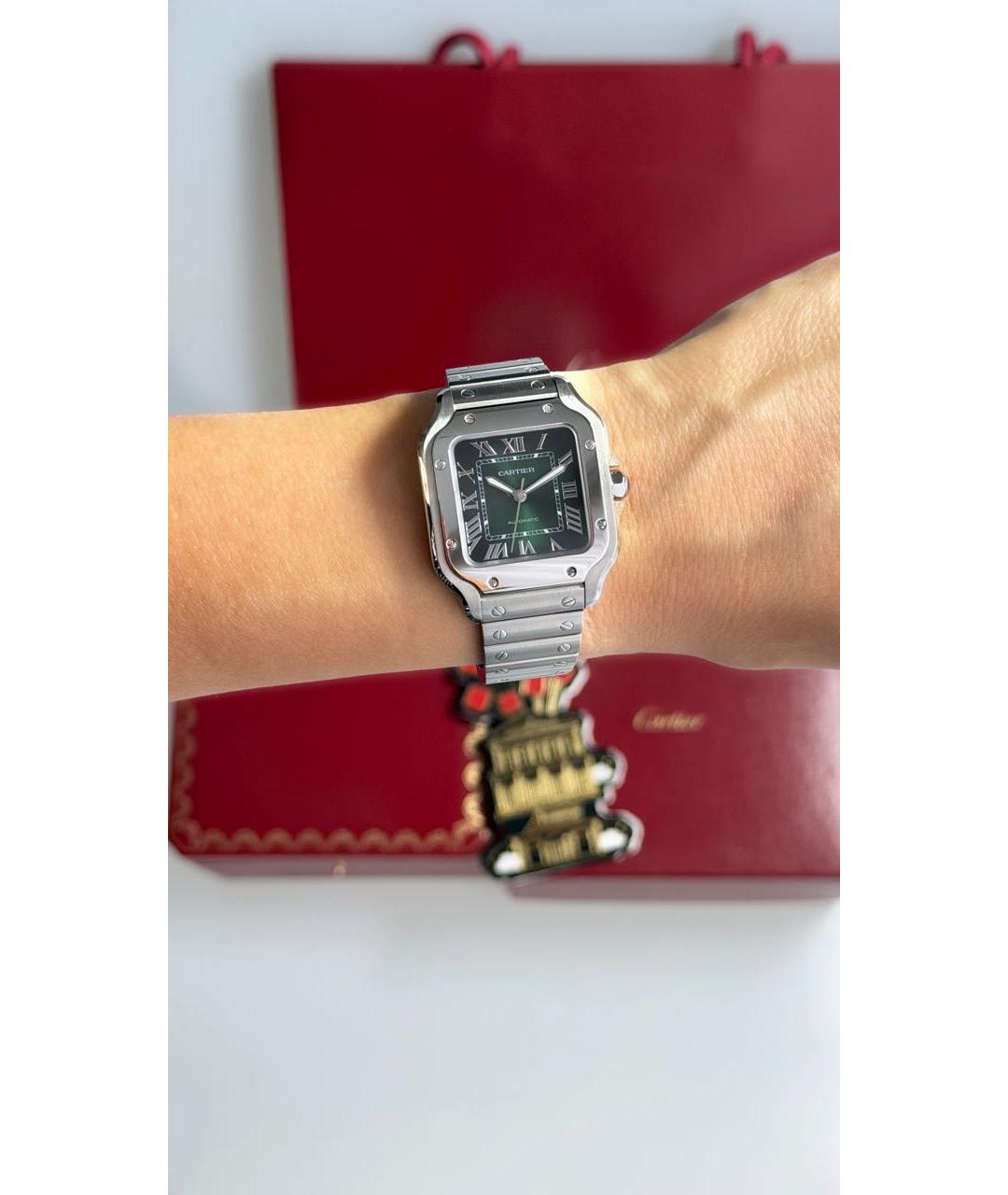 CARTIER Серебряные часы, фото 4