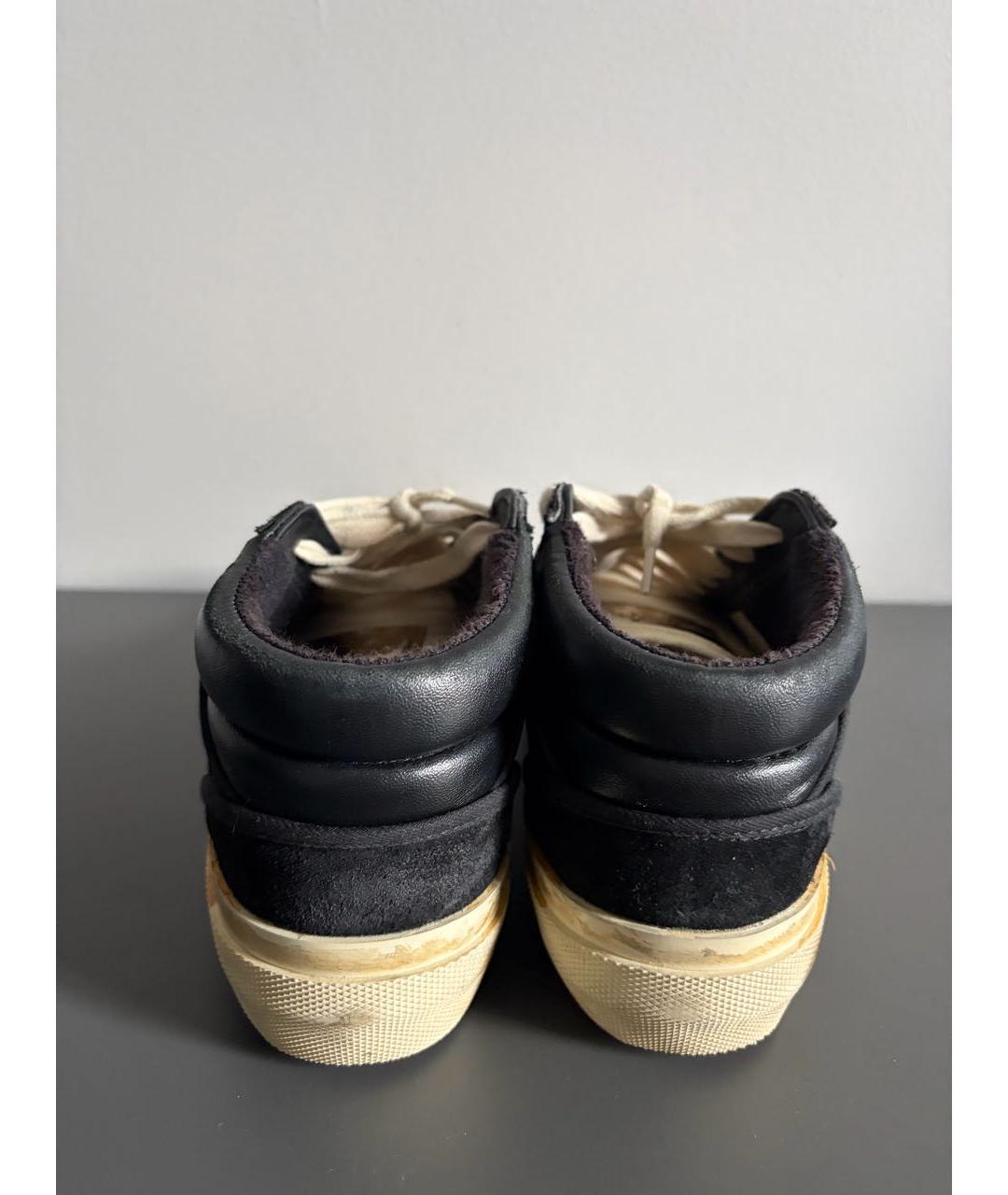 GOLDEN GOOSE Черные кожаные кеды, фото 4