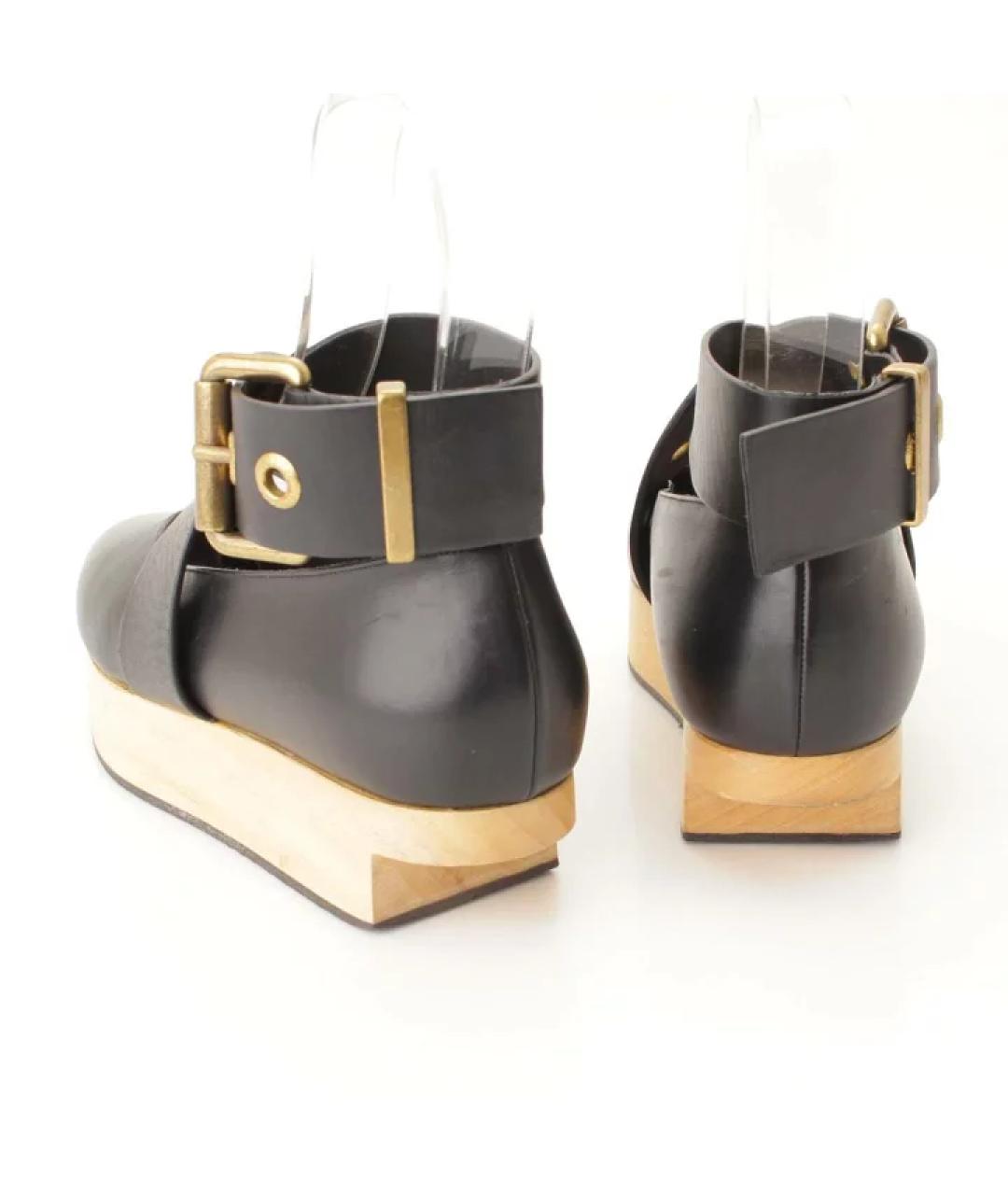 VIVIENNE WESTWOOD Черные кожаные туфли, фото 4