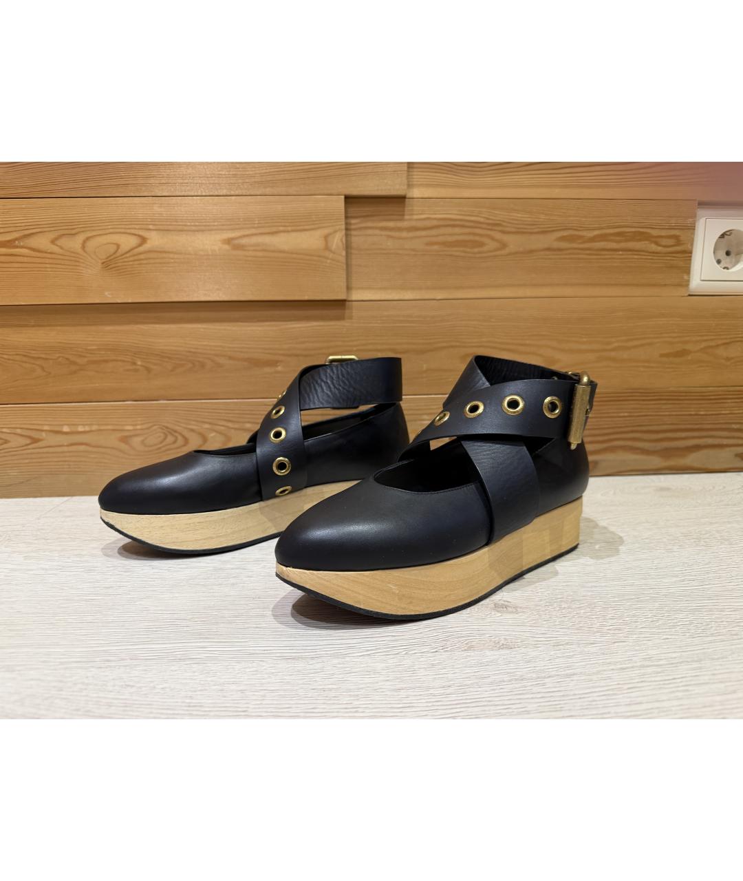 VIVIENNE WESTWOOD Черные кожаные туфли, фото 7