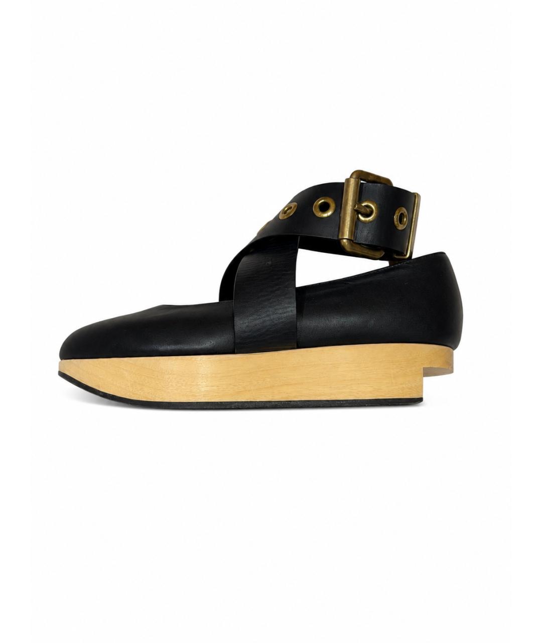 VIVIENNE WESTWOOD Черные кожаные туфли, фото 9