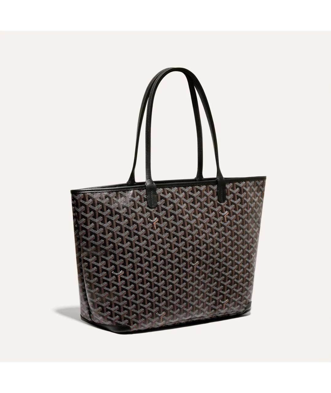 GOYARD Черная сумка через плечо из канвы, фото 2