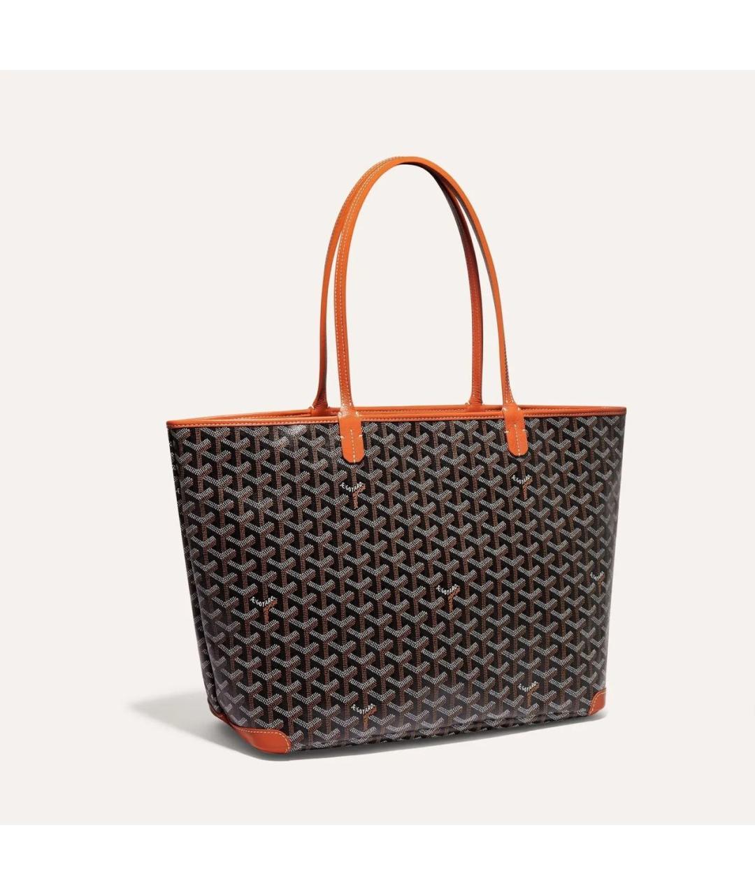 GOYARD Коричневая сумка через плечо из канвы, фото 2
