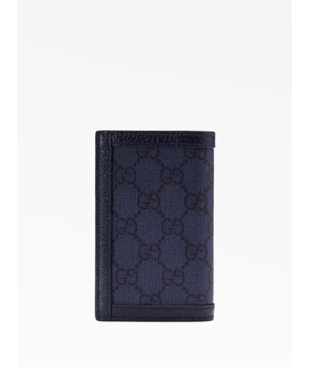 GUCCI Темно-синяя визитница, фото 2