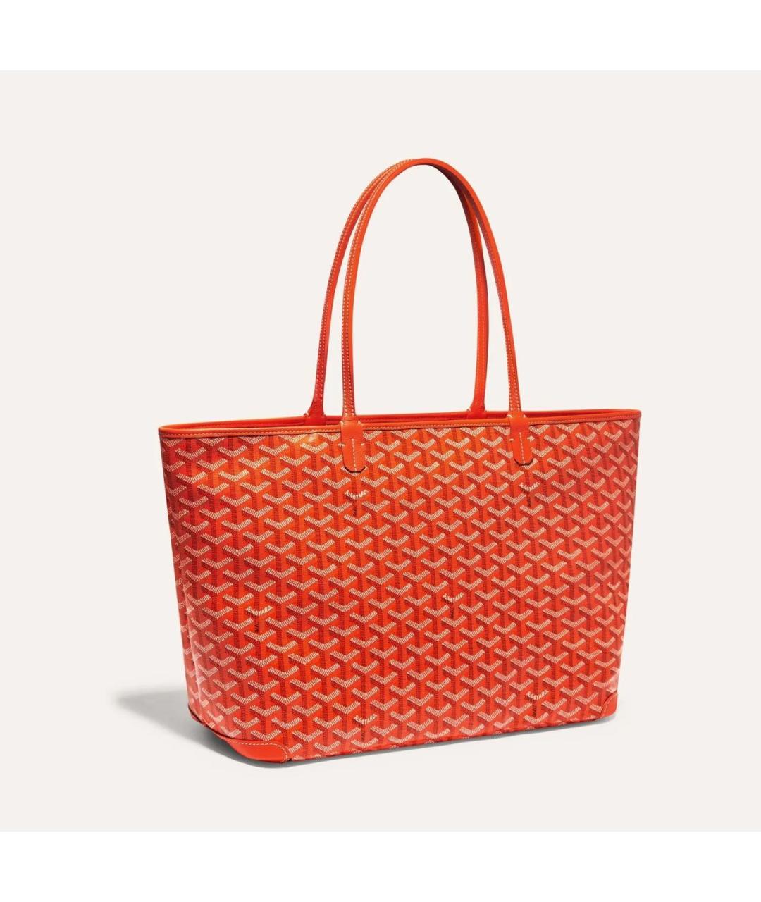 GOYARD Оранжевая сумка через плечо из канвы, фото 2