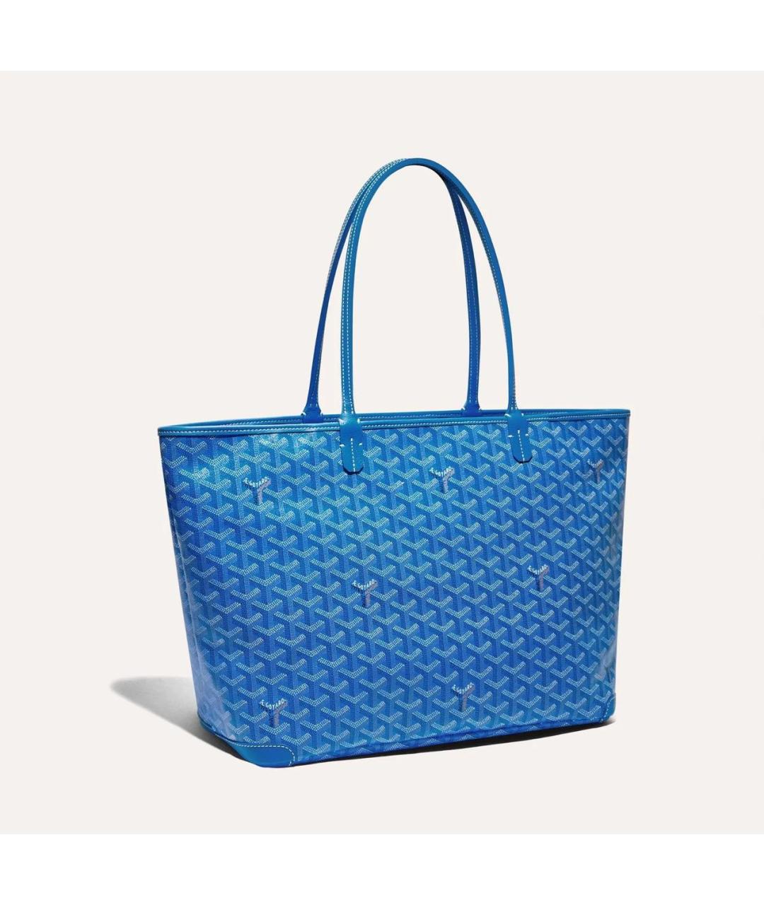 GOYARD Синяя сумка через плечо из канвы, фото 2