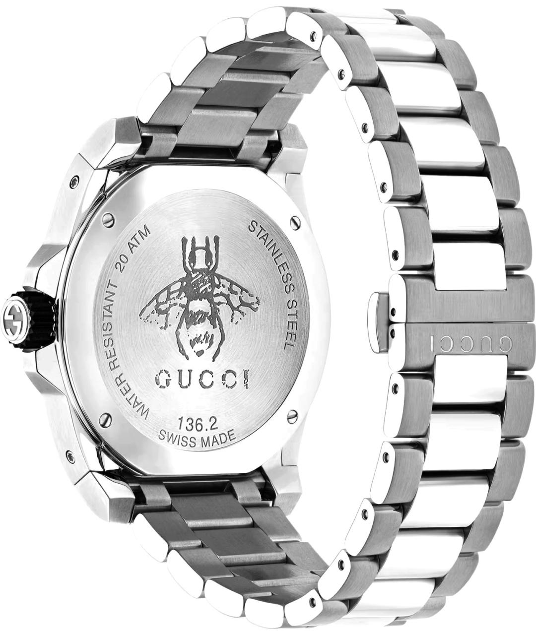 GUCCI Серебряные стальные часы, фото 2