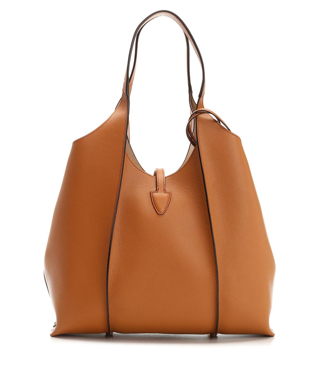 TOD'S Коричневая кожаная сумка тоут, фото 3