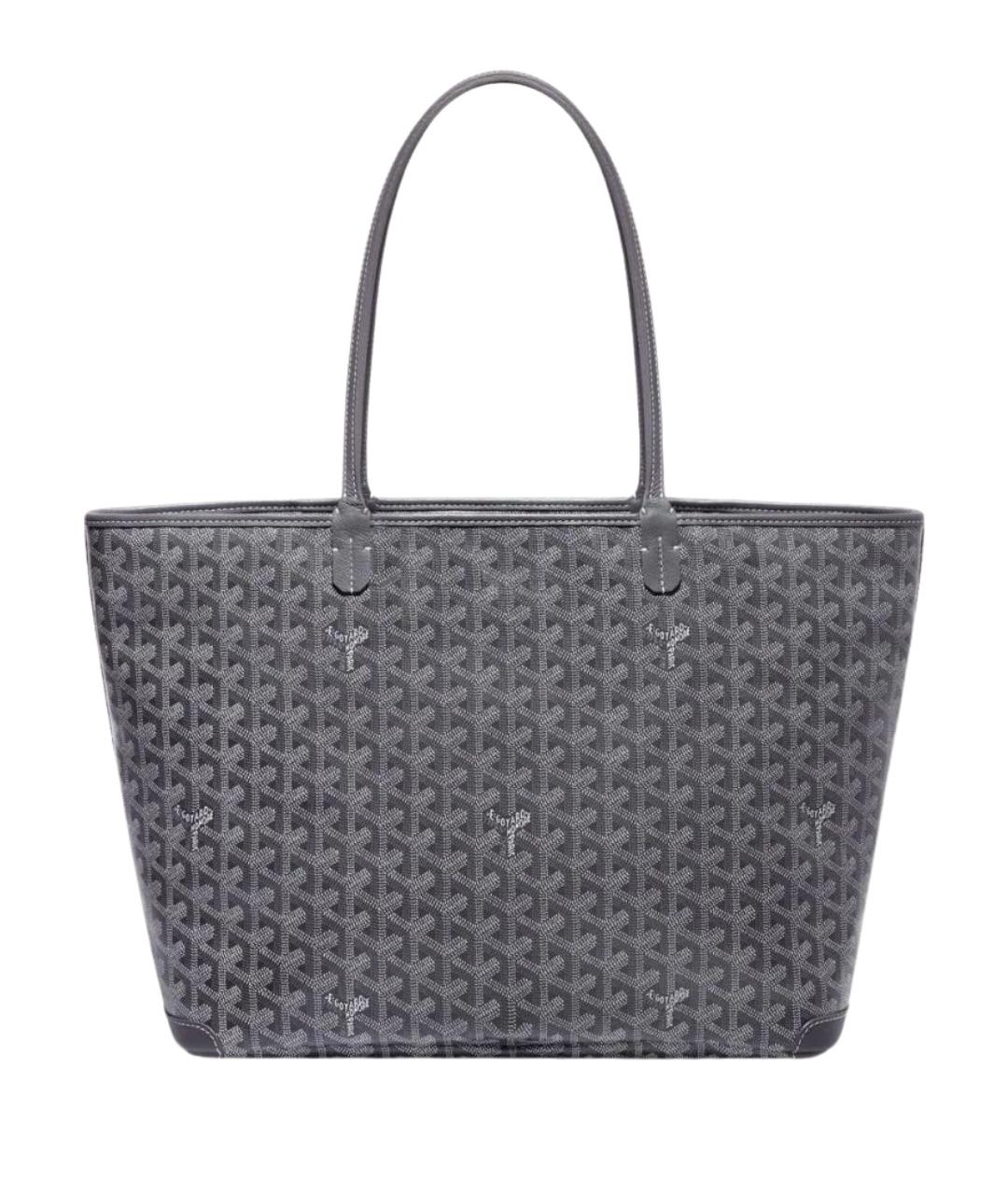 GOYARD Серая сумка через плечо из канвы, фото 1