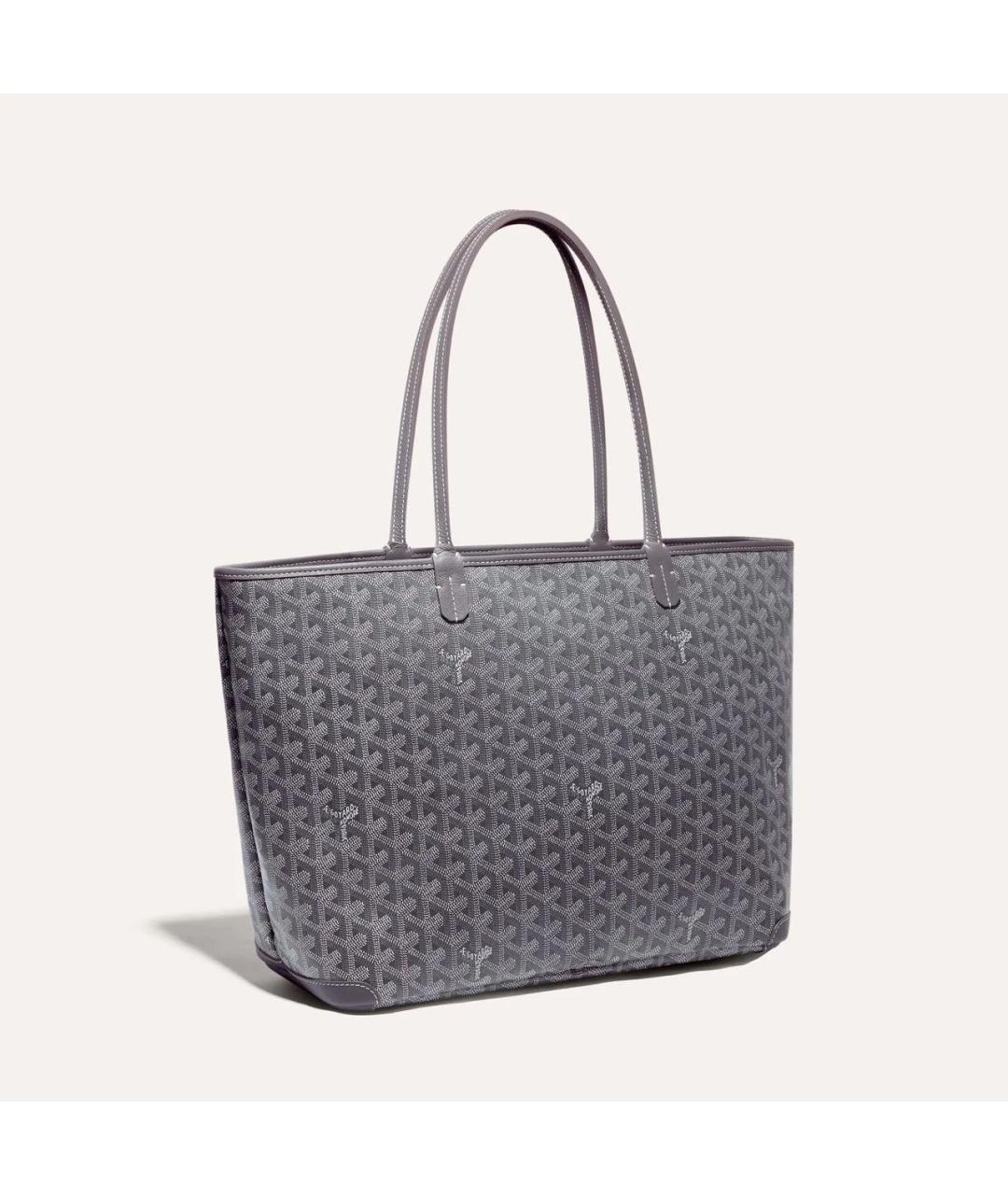 GOYARD Серая сумка через плечо из канвы, фото 2
