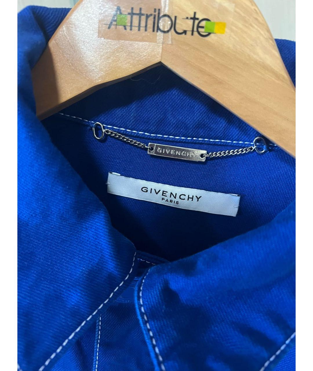 GIVENCHY Синяя хлопковая куртка, фото 5
