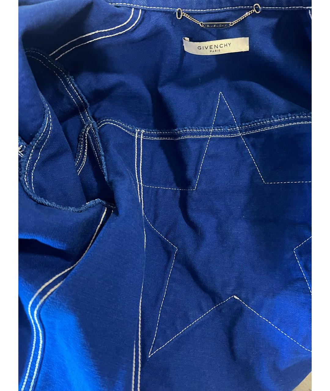 GIVENCHY Синяя хлопковая куртка, фото 3