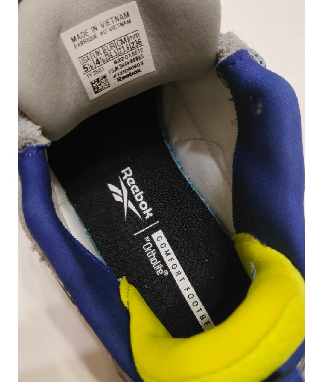 REEBOK Серые кожаные кроссовки, фото 9