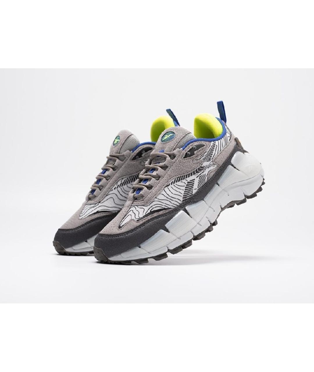 REEBOK Серые кожаные кроссовки, фото 3